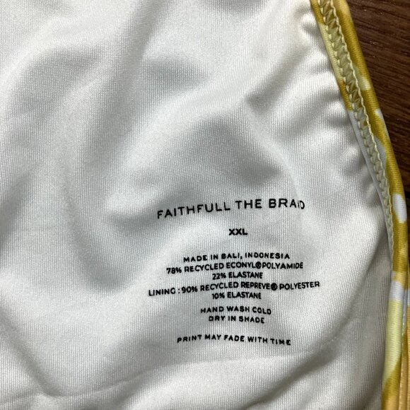 Faithfull the Brand NWT Isa Bikini Top Loretta Floral Print  (Sz XXL) - Picture 5 of 7